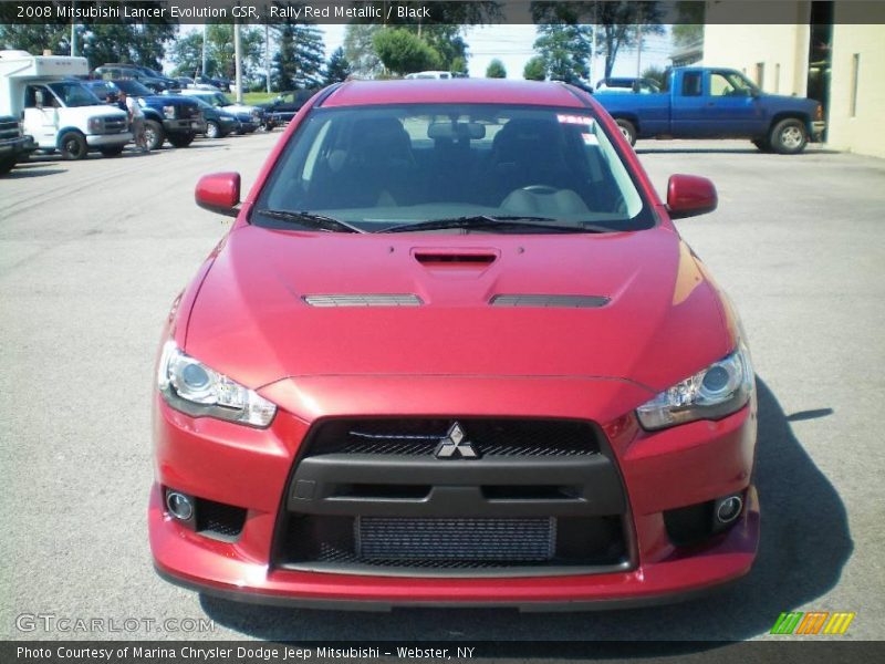 Rally Red Metallic / Black 2008 Mitsubishi Lancer Evolution GSR