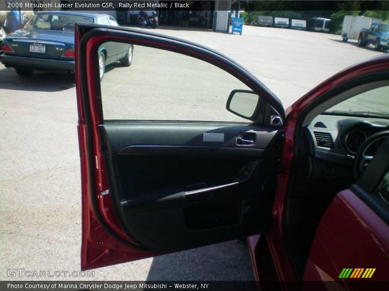 Rally Red Metallic / Black 2008 Mitsubishi Lancer Evolution GSR