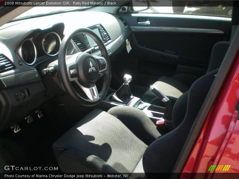 Rally Red Metallic / Black 2008 Mitsubishi Lancer Evolution GSR