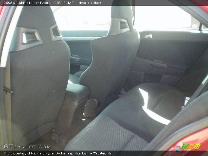 Rally Red Metallic / Black 2008 Mitsubishi Lancer Evolution GSR