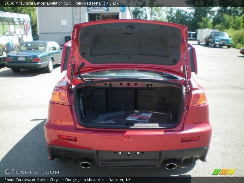 Rally Red Metallic / Black 2008 Mitsubishi Lancer Evolution GSR