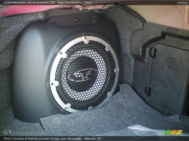 Rally Red Metallic / Black 2008 Mitsubishi Lancer Evolution GSR