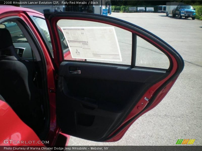 Rally Red Metallic / Black 2008 Mitsubishi Lancer Evolution GSR