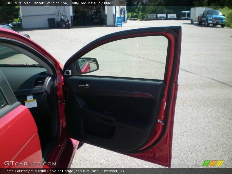 Rally Red Metallic / Black 2008 Mitsubishi Lancer Evolution GSR