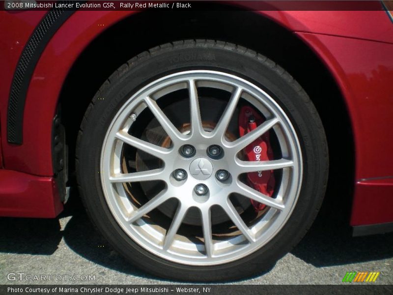 Rally Red Metallic / Black 2008 Mitsubishi Lancer Evolution GSR