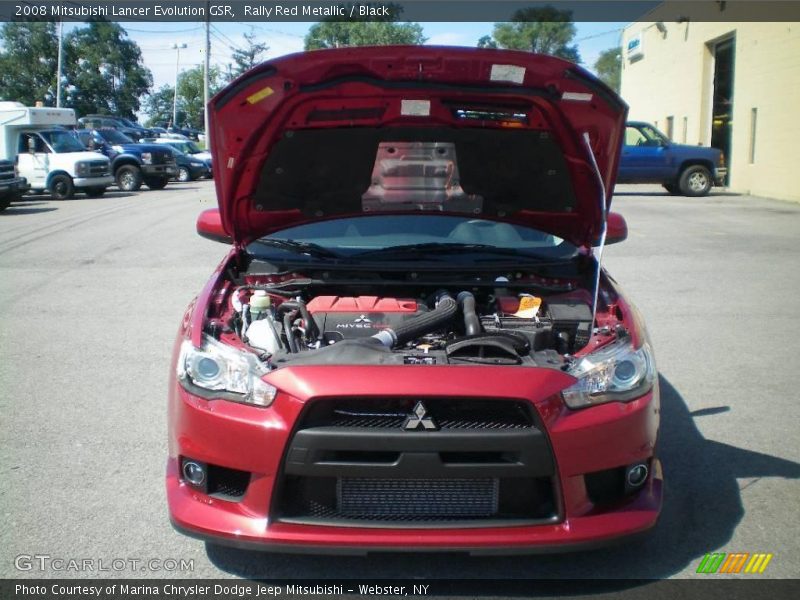Rally Red Metallic / Black 2008 Mitsubishi Lancer Evolution GSR