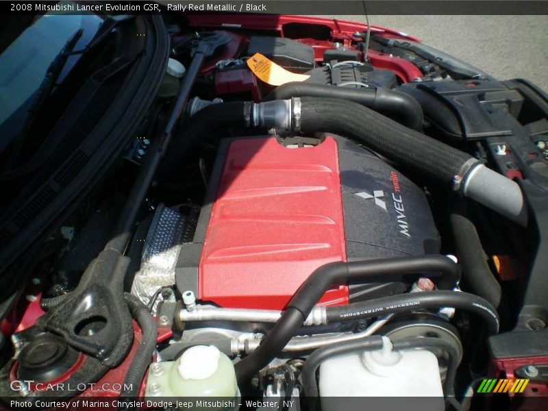Rally Red Metallic / Black 2008 Mitsubishi Lancer Evolution GSR