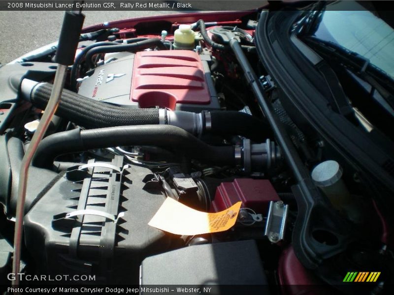 Rally Red Metallic / Black 2008 Mitsubishi Lancer Evolution GSR