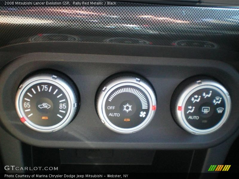Rally Red Metallic / Black 2008 Mitsubishi Lancer Evolution GSR