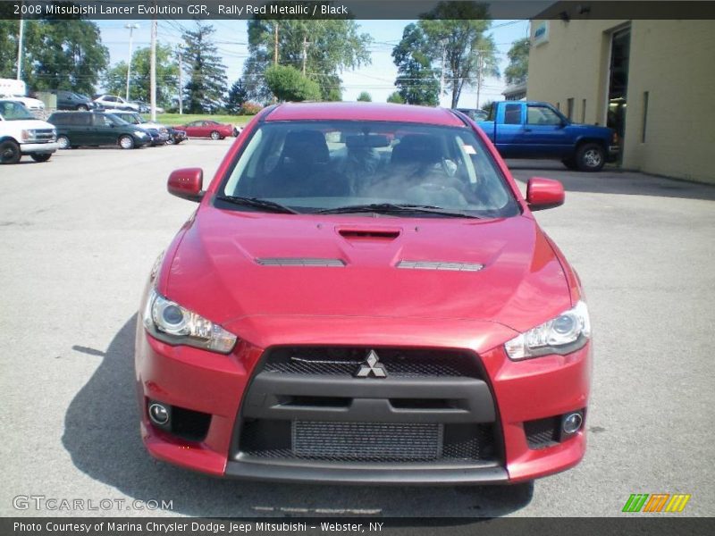 Rally Red Metallic / Black 2008 Mitsubishi Lancer Evolution GSR