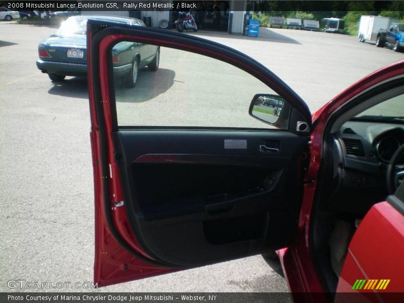 Rally Red Metallic / Black 2008 Mitsubishi Lancer Evolution GSR