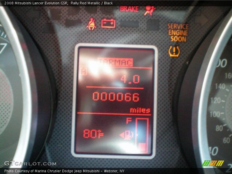 Rally Red Metallic / Black 2008 Mitsubishi Lancer Evolution GSR