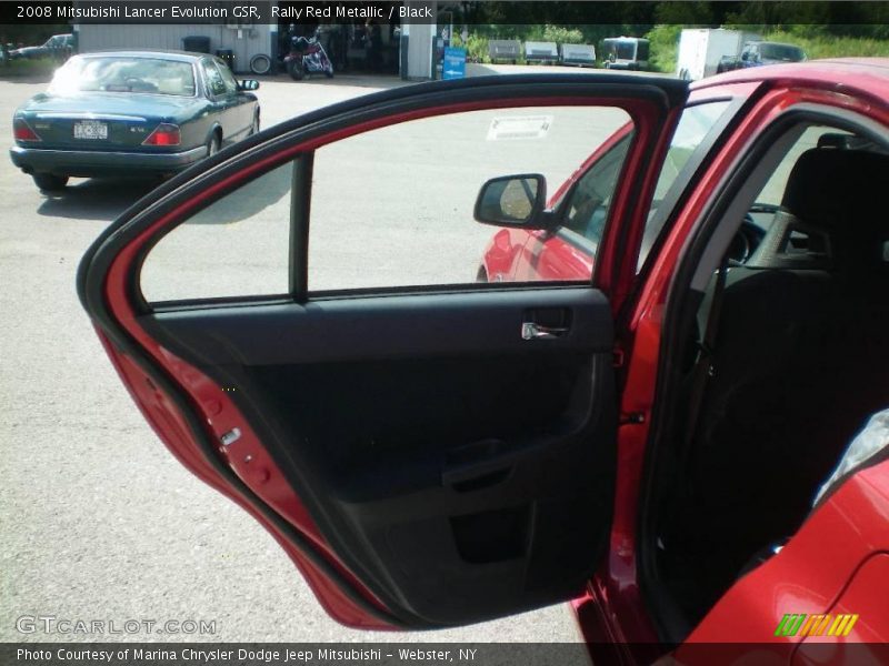 Rally Red Metallic / Black 2008 Mitsubishi Lancer Evolution GSR