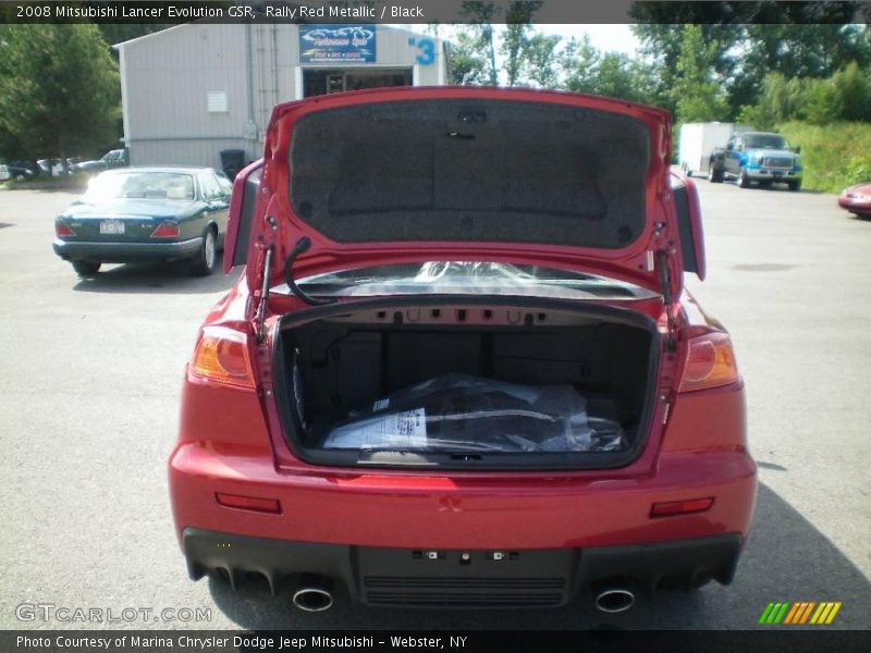 Rally Red Metallic / Black 2008 Mitsubishi Lancer Evolution GSR