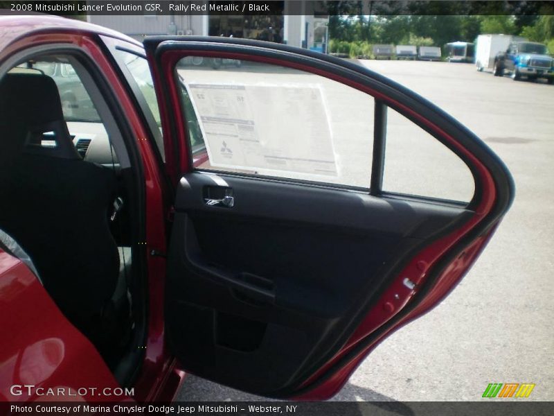 Rally Red Metallic / Black 2008 Mitsubishi Lancer Evolution GSR