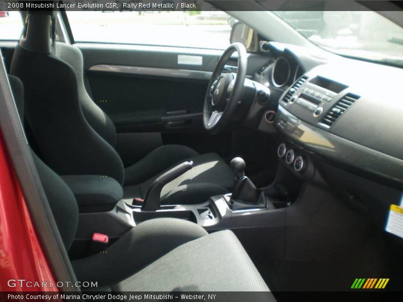 Rally Red Metallic / Black 2008 Mitsubishi Lancer Evolution GSR