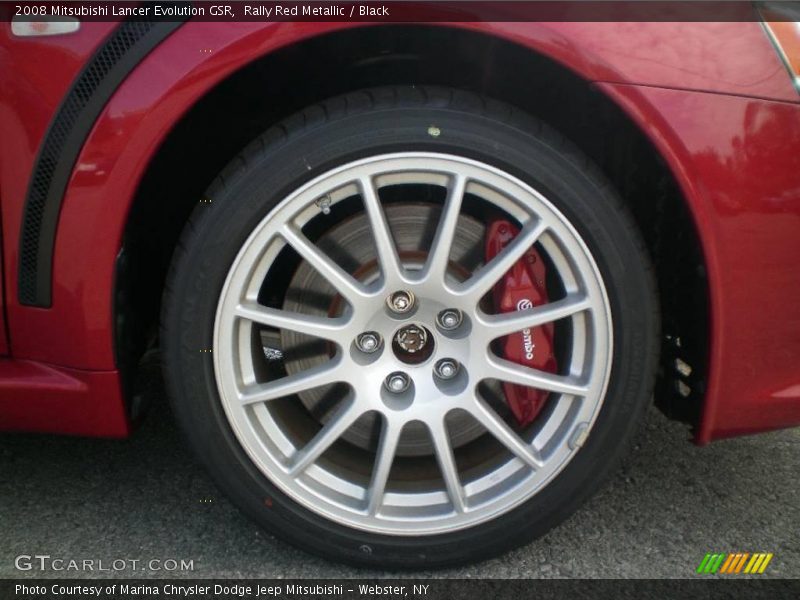 Rally Red Metallic / Black 2008 Mitsubishi Lancer Evolution GSR