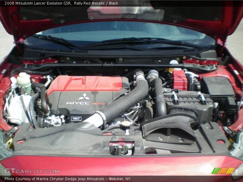 Rally Red Metallic / Black 2008 Mitsubishi Lancer Evolution GSR
