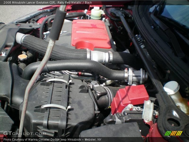 Rally Red Metallic / Black 2008 Mitsubishi Lancer Evolution GSR