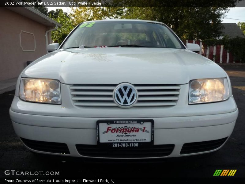 Cool White / Beige 2002 Volkswagen Jetta GLS Sedan