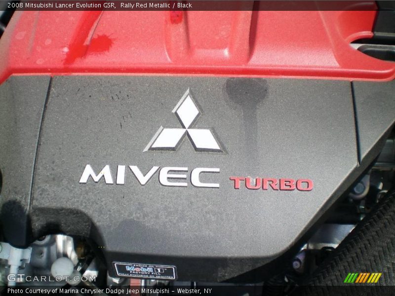 Rally Red Metallic / Black 2008 Mitsubishi Lancer Evolution GSR
