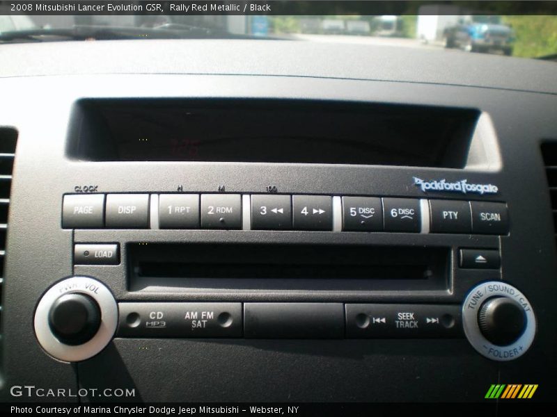 Rally Red Metallic / Black 2008 Mitsubishi Lancer Evolution GSR