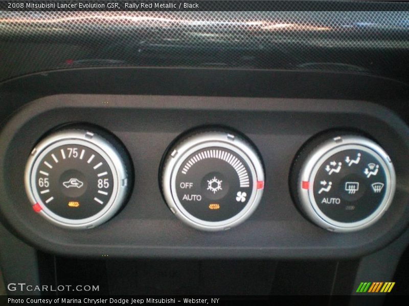 Rally Red Metallic / Black 2008 Mitsubishi Lancer Evolution GSR