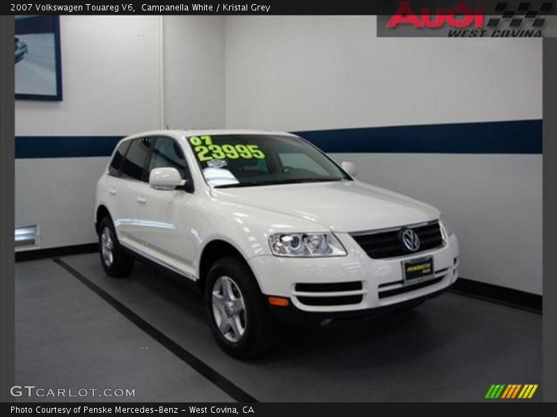 Campanella White / Kristal Grey 2007 Volkswagen Touareg V6