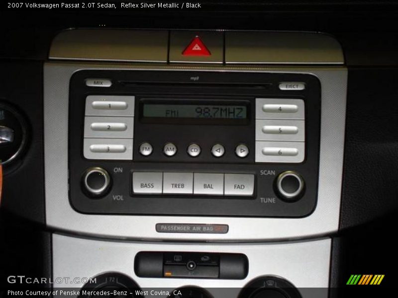 Reflex Silver Metallic / Black 2007 Volkswagen Passat 2.0T Sedan
