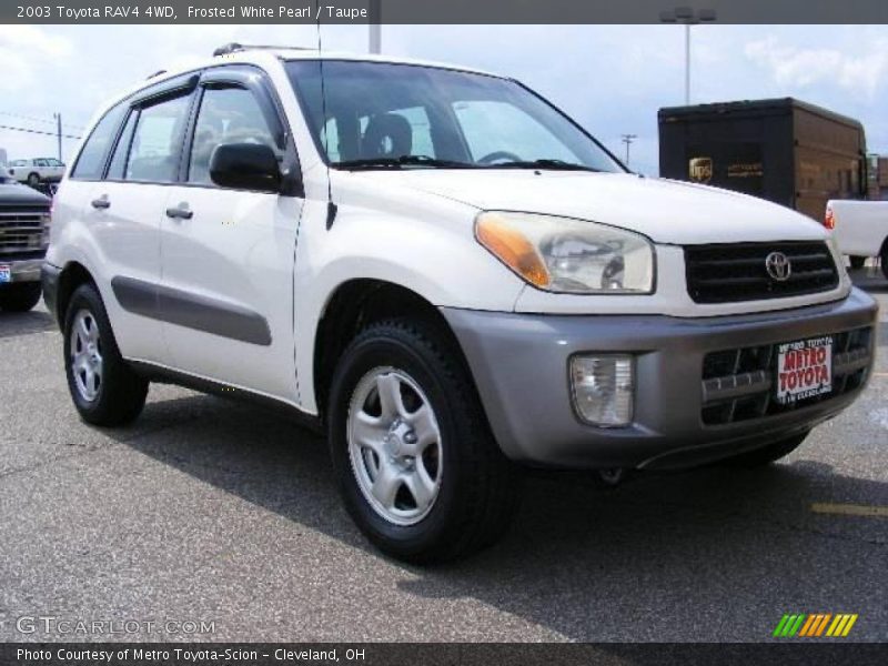 Frosted White Pearl / Taupe 2003 Toyota RAV4 4WD