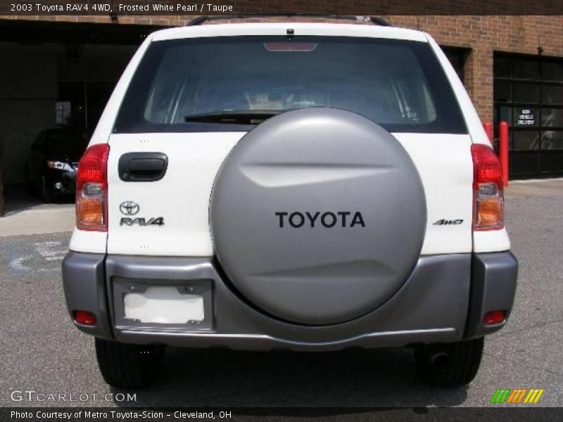 Frosted White Pearl / Taupe 2003 Toyota RAV4 4WD