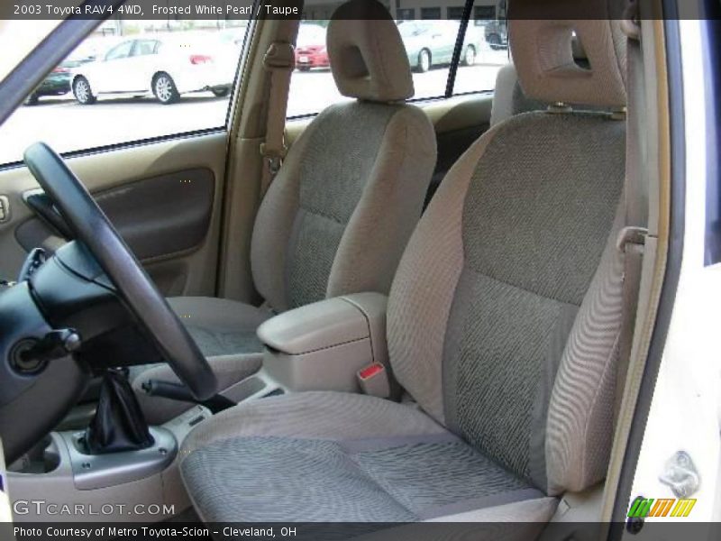 Frosted White Pearl / Taupe 2003 Toyota RAV4 4WD