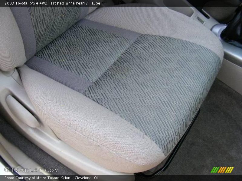 Frosted White Pearl / Taupe 2003 Toyota RAV4 4WD