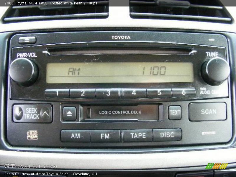 Frosted White Pearl / Taupe 2003 Toyota RAV4 4WD
