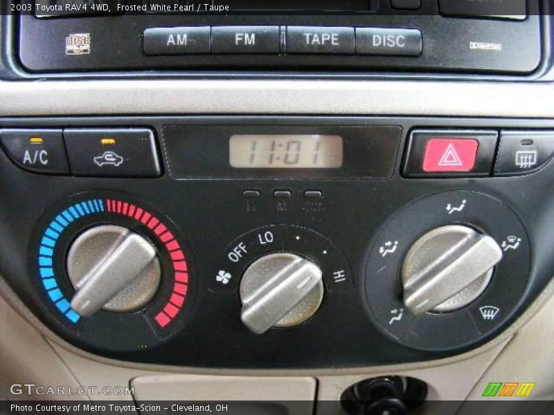 Frosted White Pearl / Taupe 2003 Toyota RAV4 4WD