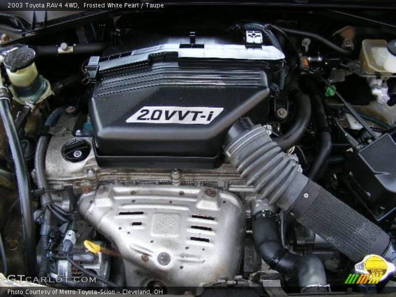 Frosted White Pearl / Taupe 2003 Toyota RAV4 4WD