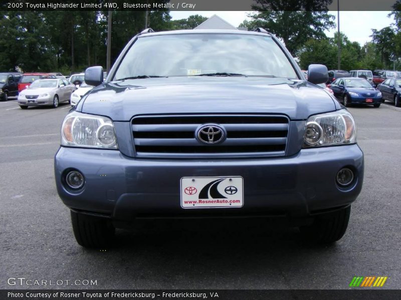 Bluestone Metallic / Gray 2005 Toyota Highlander Limited 4WD