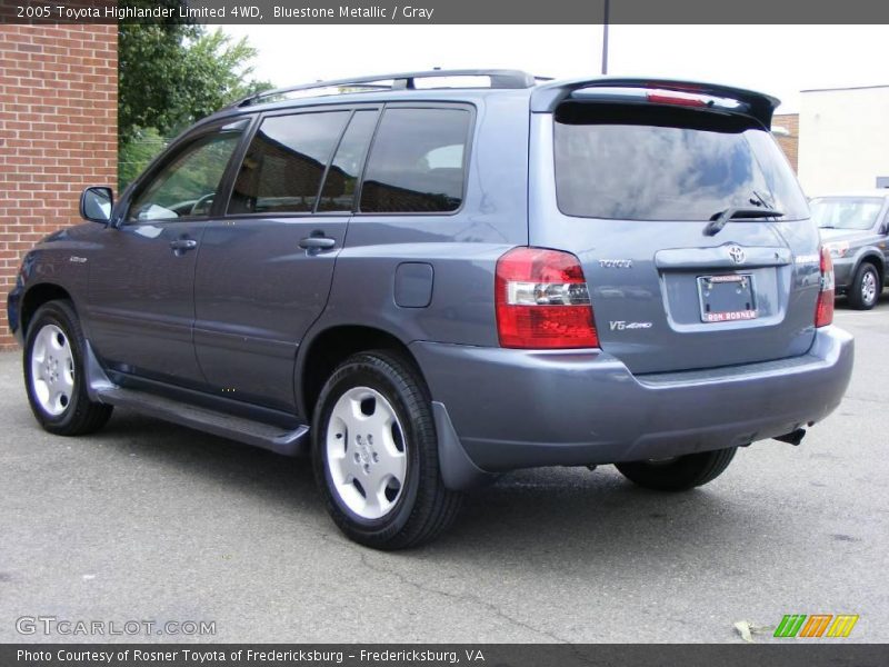 Bluestone Metallic / Gray 2005 Toyota Highlander Limited 4WD