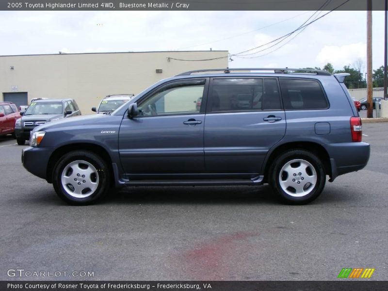 Bluestone Metallic / Gray 2005 Toyota Highlander Limited 4WD