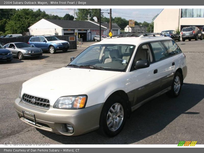 White Frost Pearl / Beige 2004 Subaru Outback Wagon