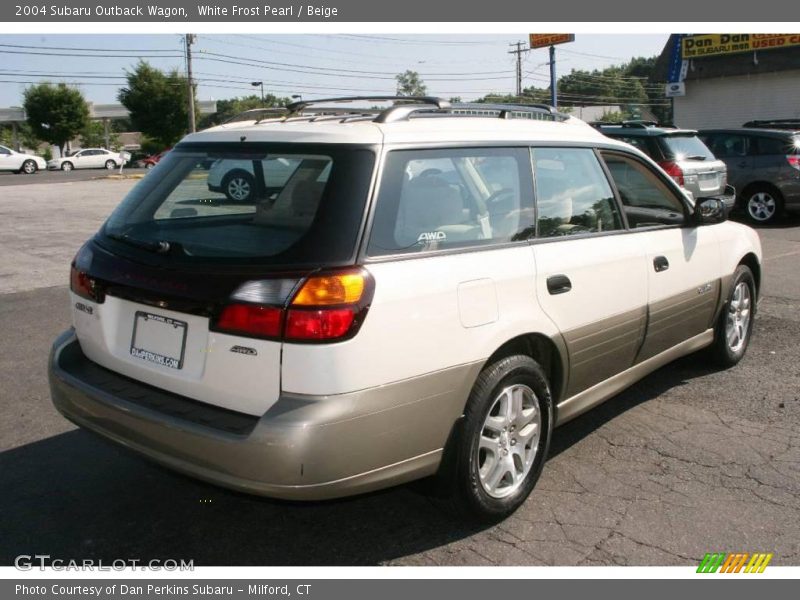 White Frost Pearl / Beige 2004 Subaru Outback Wagon