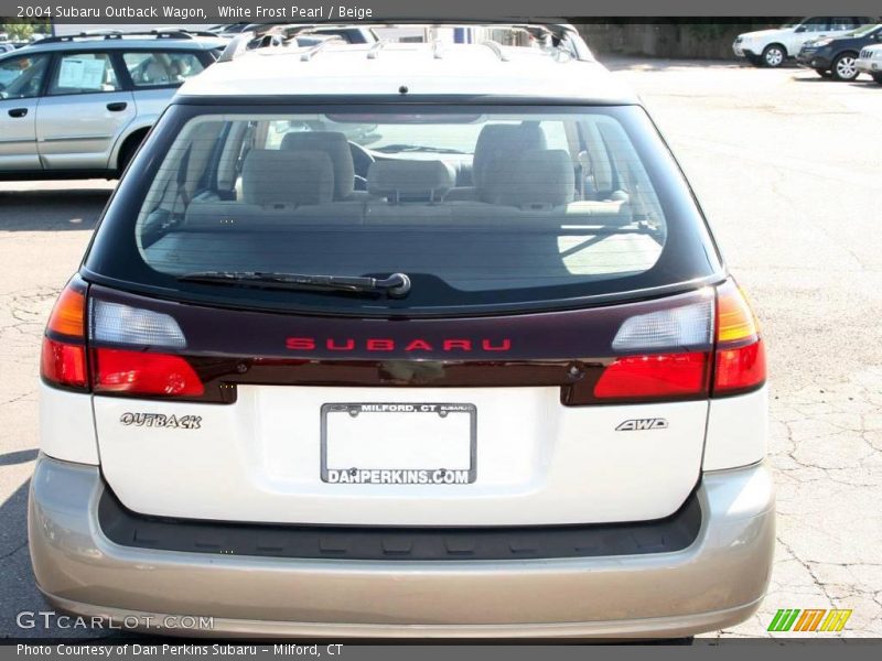 White Frost Pearl / Beige 2004 Subaru Outback Wagon