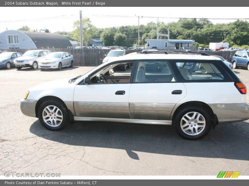 White Frost Pearl / Beige 2004 Subaru Outback Wagon