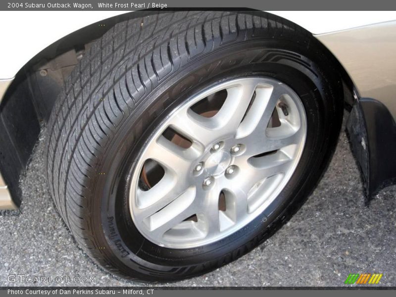 White Frost Pearl / Beige 2004 Subaru Outback Wagon