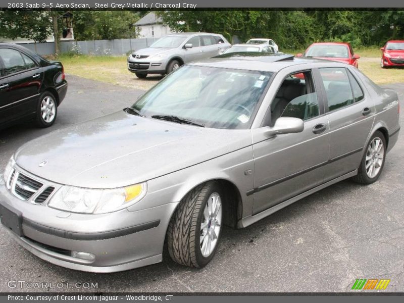Steel Grey Metallic / Charcoal Gray 2003 Saab 9-5 Aero Sedan