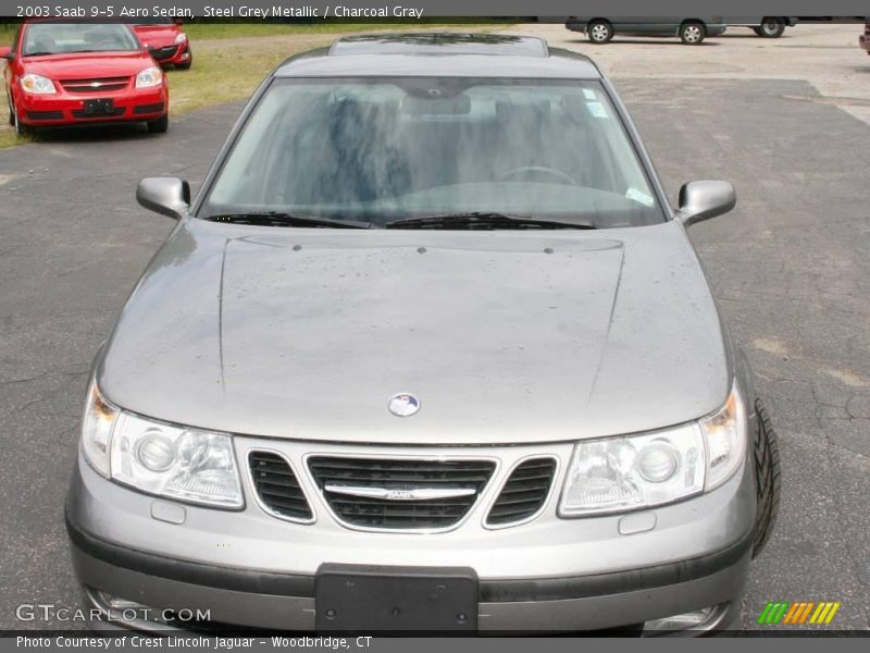 Steel Grey Metallic / Charcoal Gray 2003 Saab 9-5 Aero Sedan