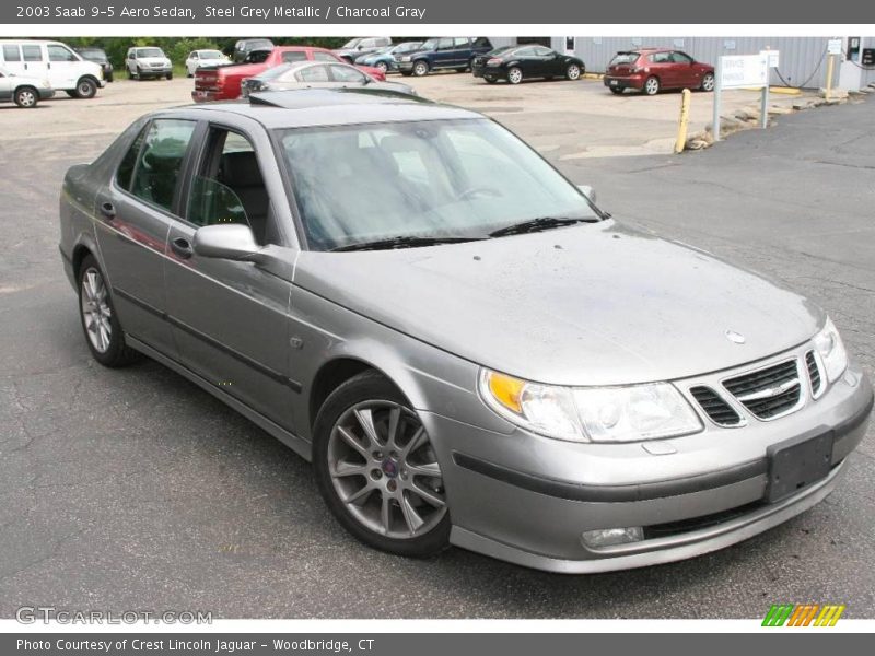 Steel Grey Metallic / Charcoal Gray 2003 Saab 9-5 Aero Sedan