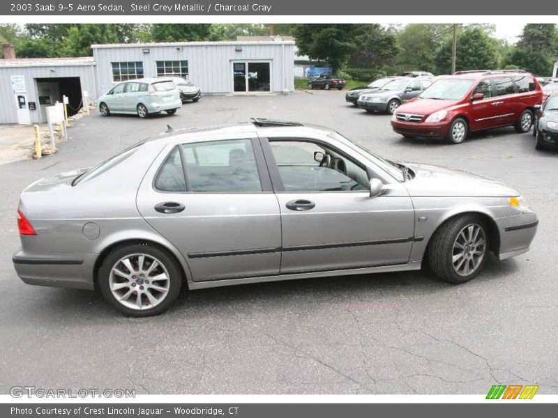 Steel Grey Metallic / Charcoal Gray 2003 Saab 9-5 Aero Sedan