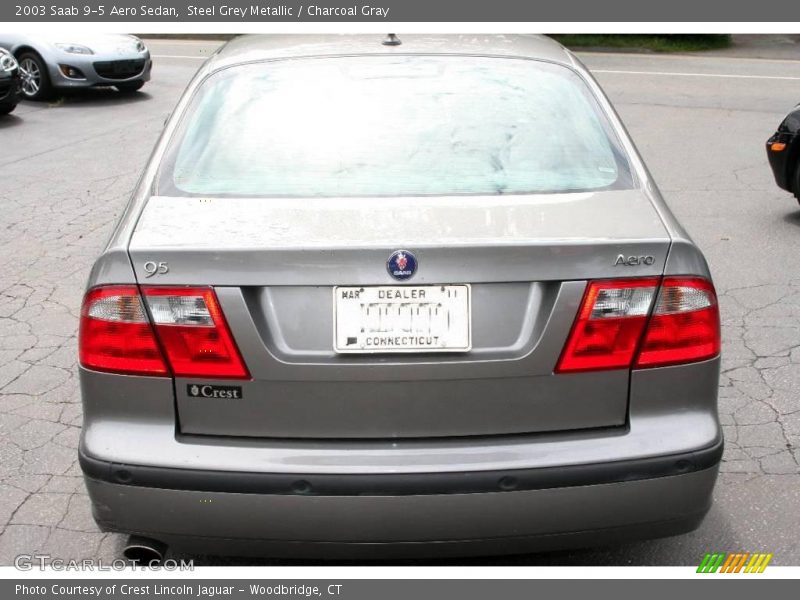 Steel Grey Metallic / Charcoal Gray 2003 Saab 9-5 Aero Sedan