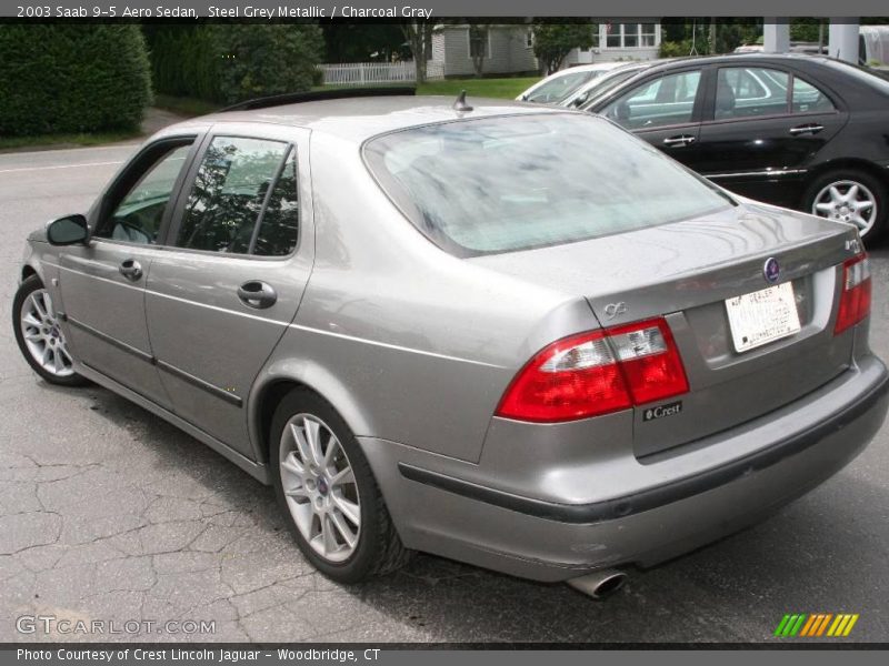 Steel Grey Metallic / Charcoal Gray 2003 Saab 9-5 Aero Sedan